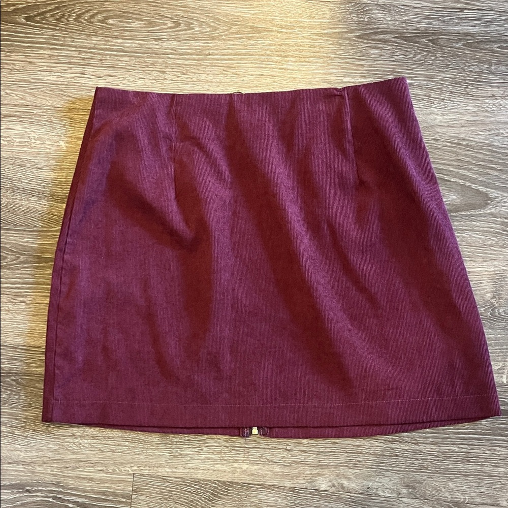 SHEIN Wine Red Mini Skirt